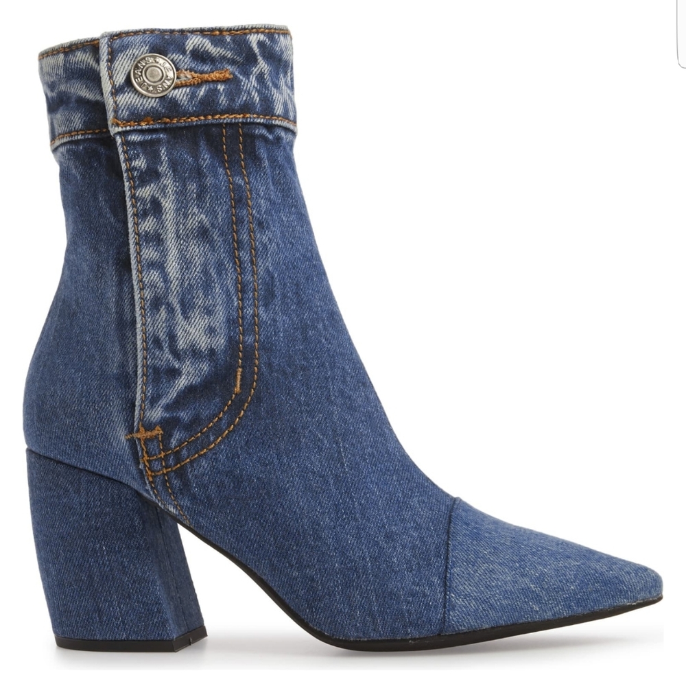 Jeffrey Campbell Denim "Finite" Bootie